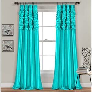 Lush Set of 2 Turquoise Window Panels